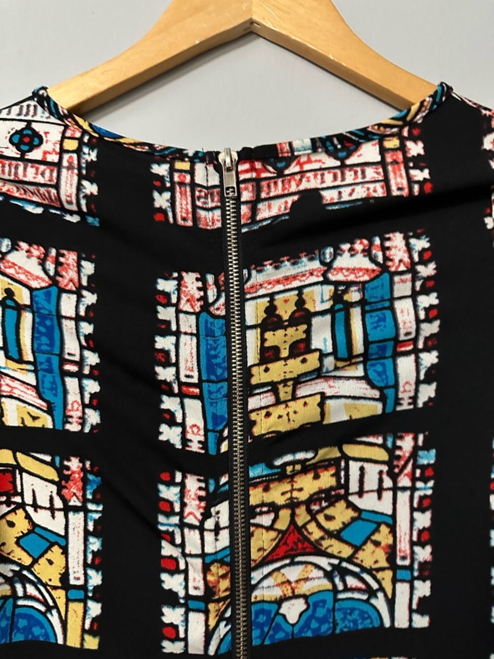 Urban Outfitters Glamorous Rare Stained Glass Midi Dress Sz S Artcore Gothic - Picture 9 of 14